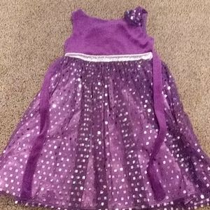 Purple Sparkly Girls Dress
